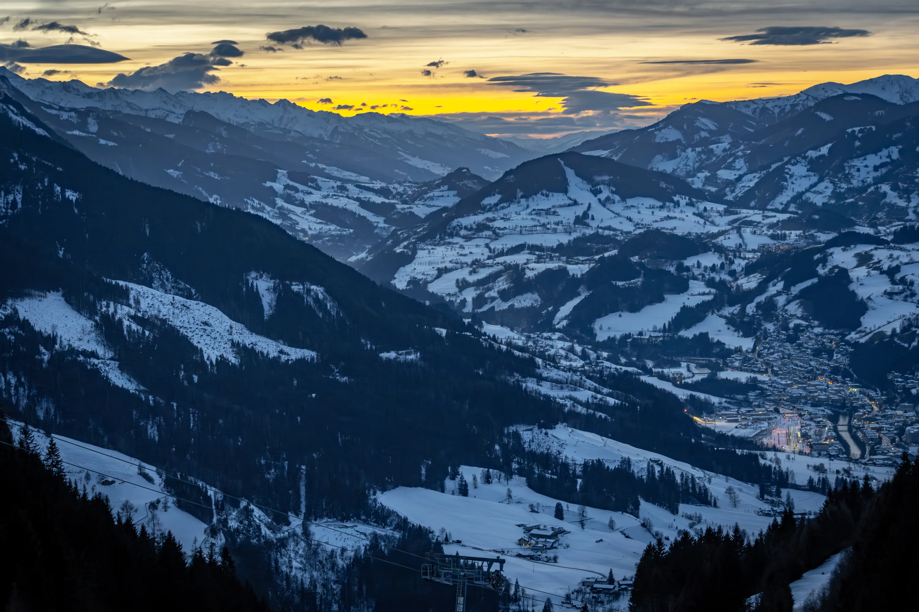 Landschaft alpendorf